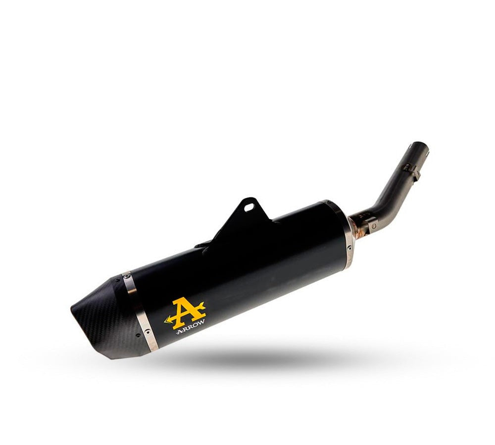 Silenciador Yamaha Tenere 700 '19-'23 aluminio Dark Indy race Evo con tapa de carbono | Arrow