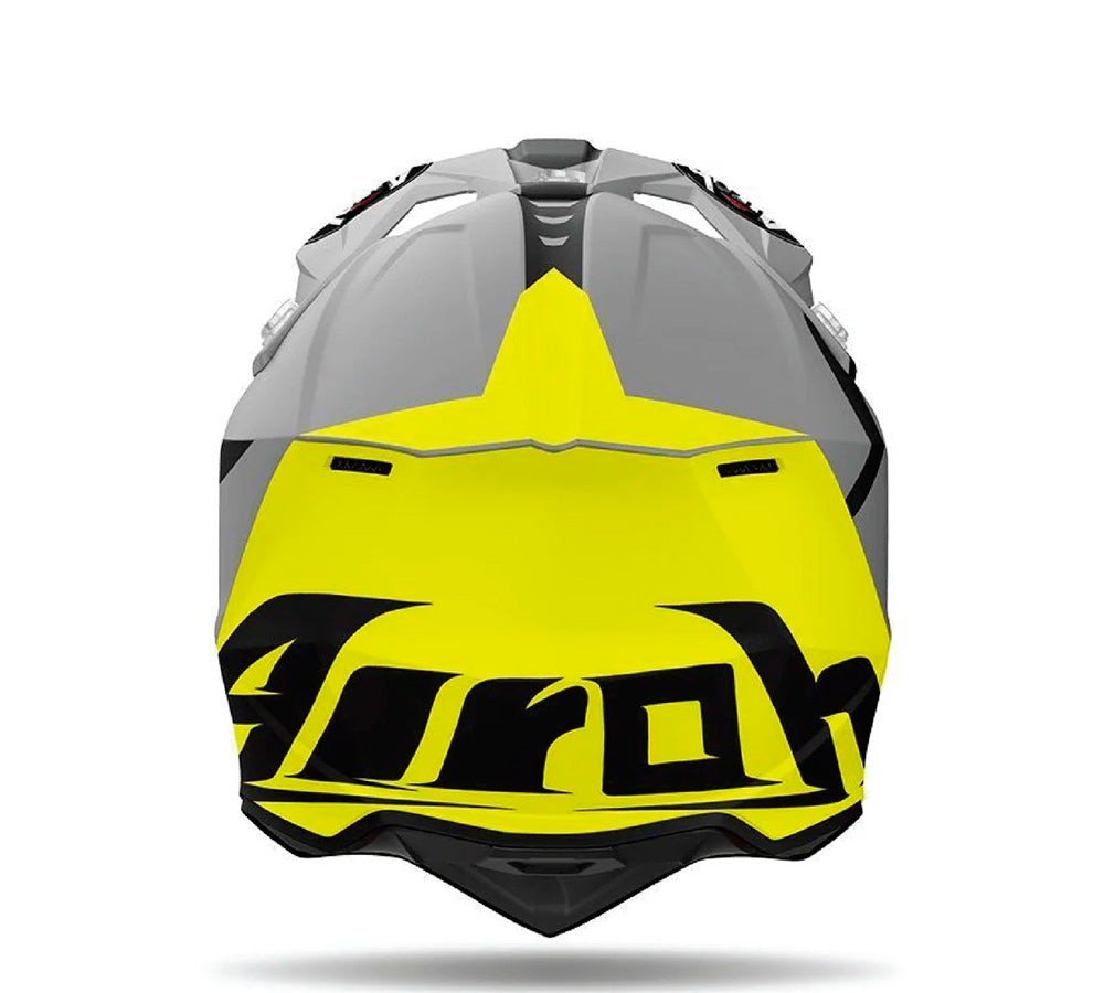 Casco Off-Road modelo WRAAAP Reloaded Yellow Matt  | AIROH