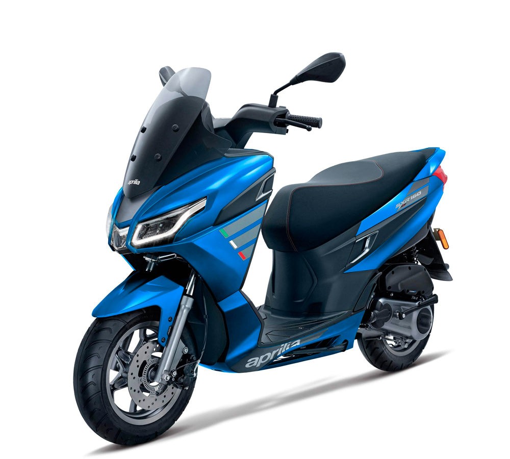 Moto scooter modelo SXR160 color Azul | Aprilia