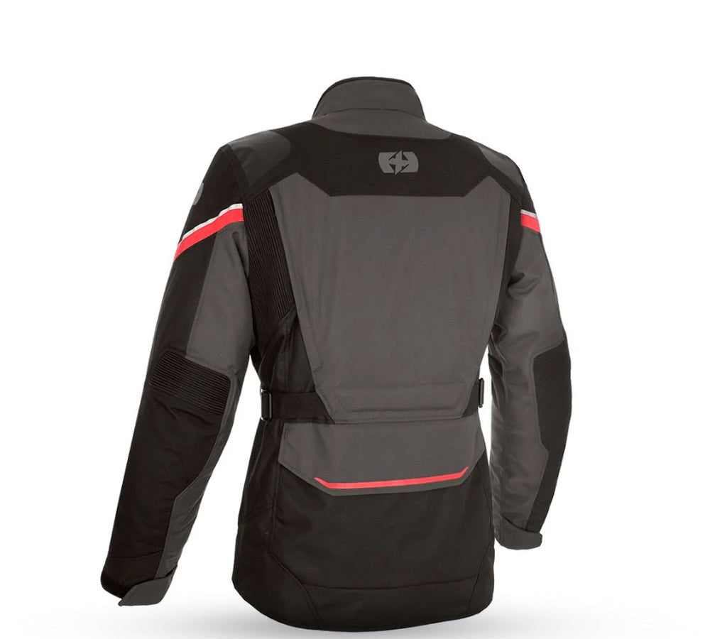 Chaqueta adventure modelo Montreal 4.0 Dry2Dry Black Grey Red | Oxford Products