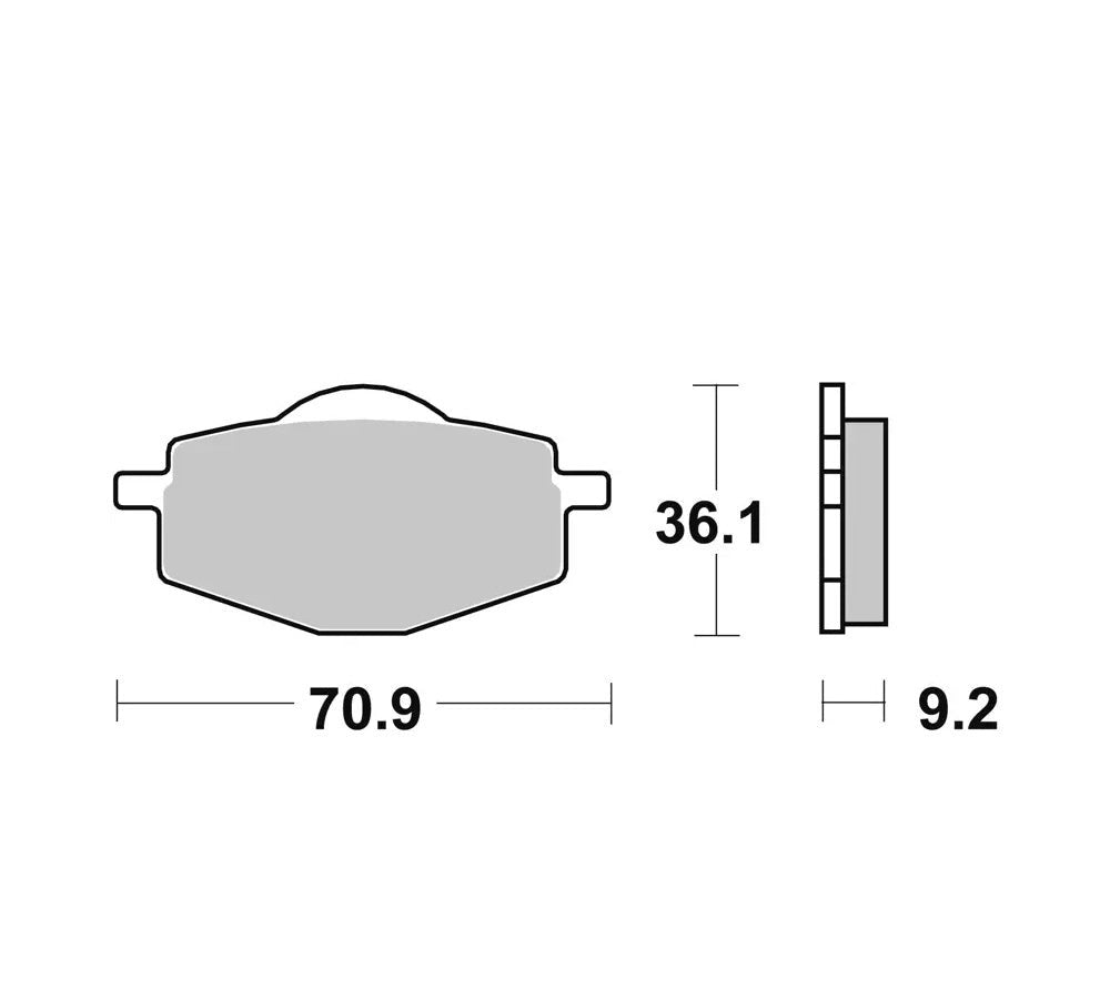 Pastillas de freno sinterizadas 07YA14SD para Yamaha | Brembo