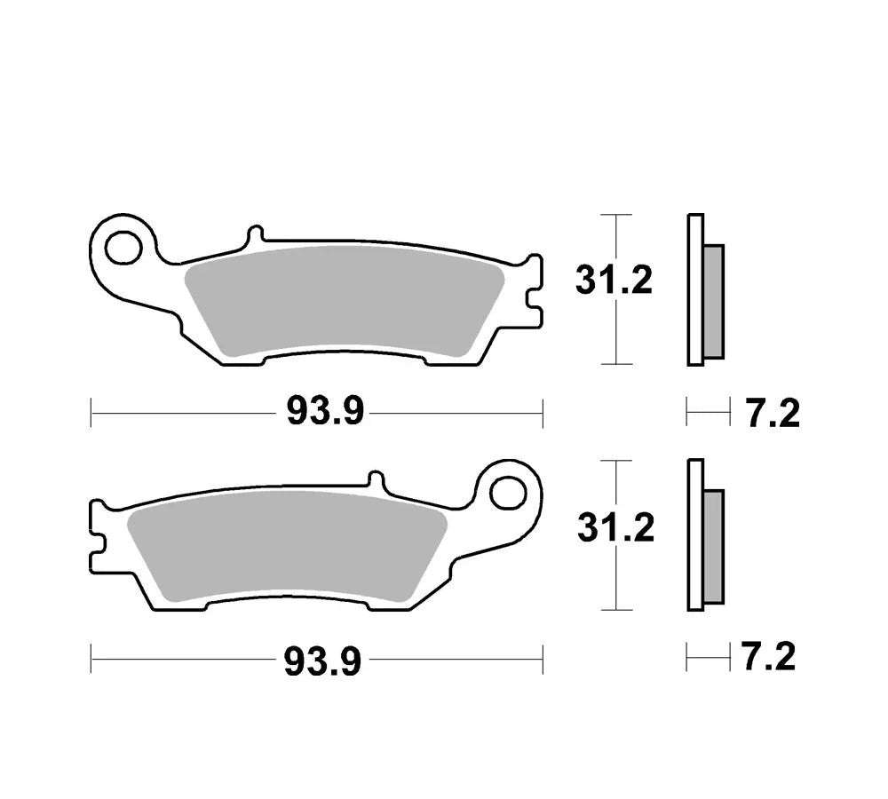 Pastillas de freno delanteras sinterizadas 07YA47SX para Yamaha YZ, YZF, WR | Brembo