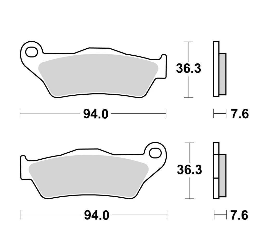 Pastillas de freno delanteras sinterizadas 07BB04SD KTM / Husqvarna / Sherco | Brembo