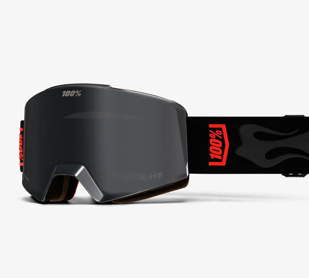 Antiparra para nieve modelo NORG Max Palm Black Hiper Black Lens | 100 Percent
