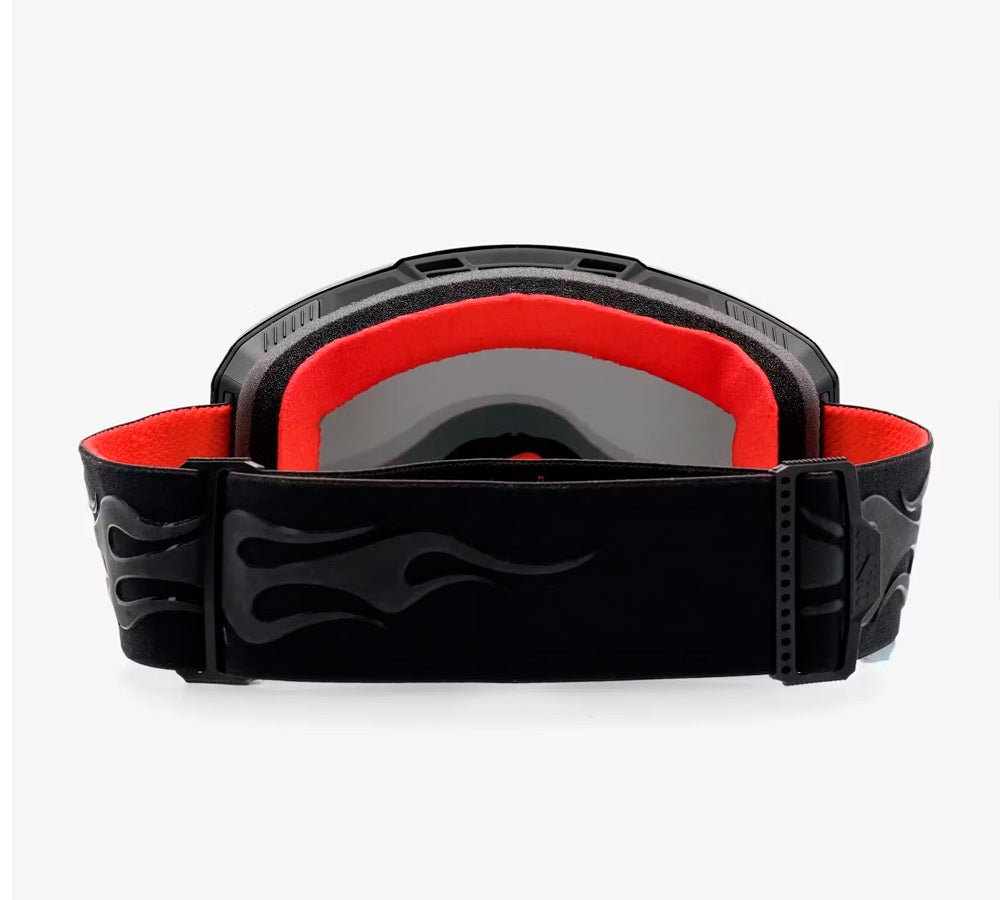 Antiparra para nieve modelo NORG Max Palm Black Hiper Black Lens | 100 Percent