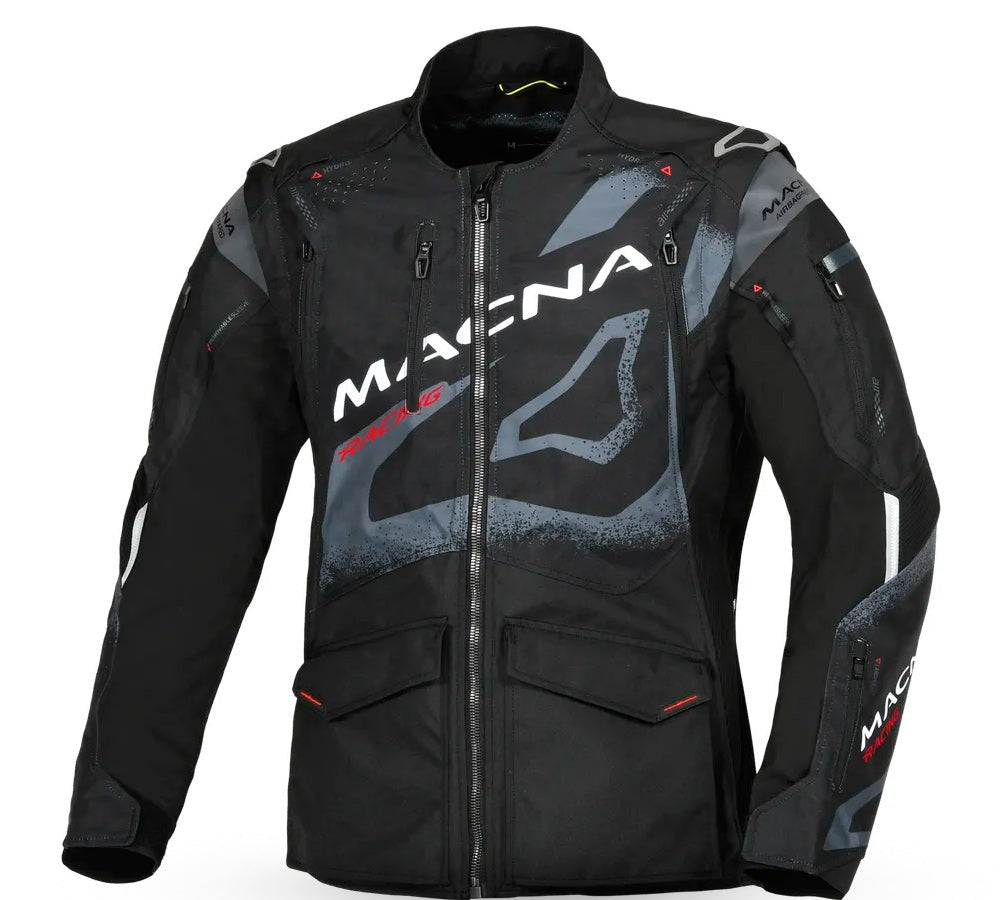 Chaqueta de adventure modelo Landmark. Color negro/gris | Macna