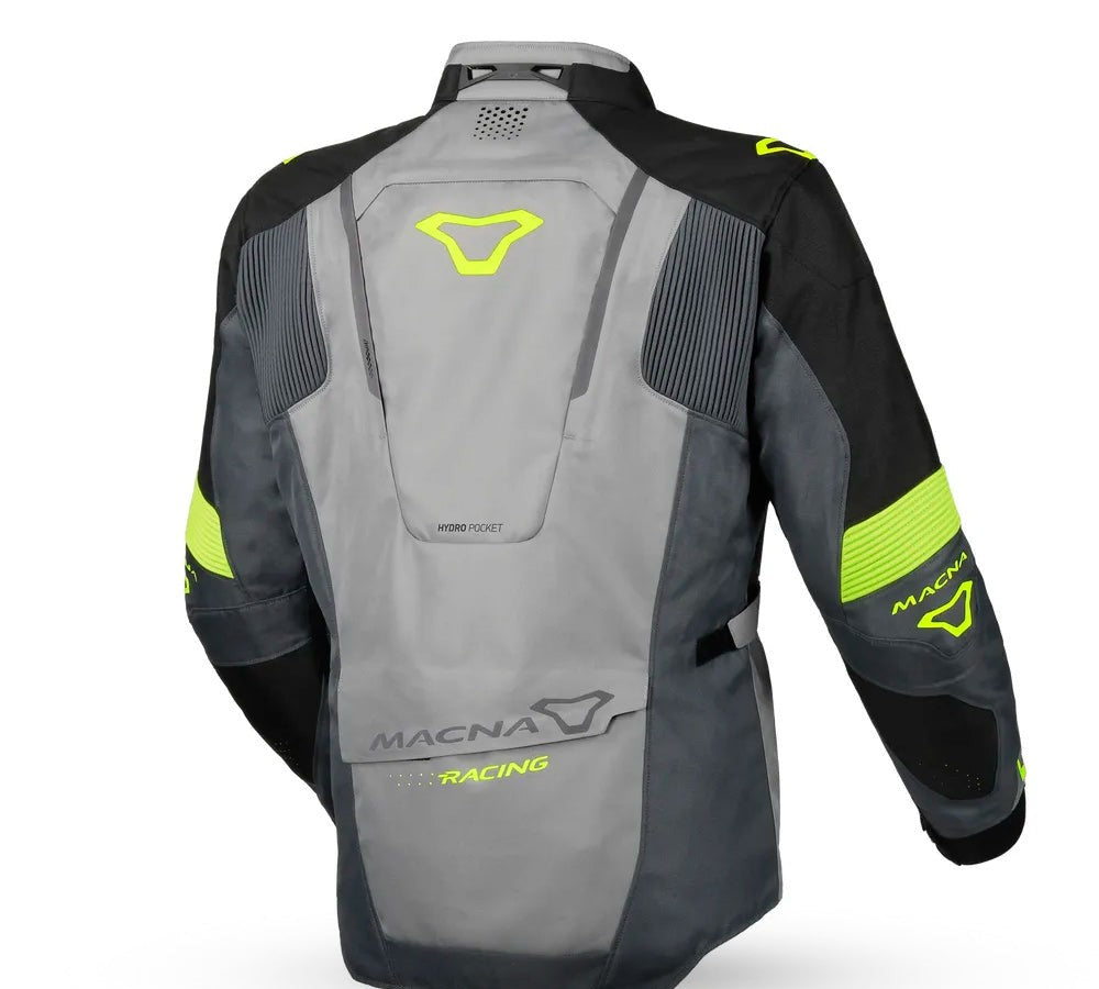 Chaqueta adventure modelo Notch. Color negro/gris/fluo | Macna