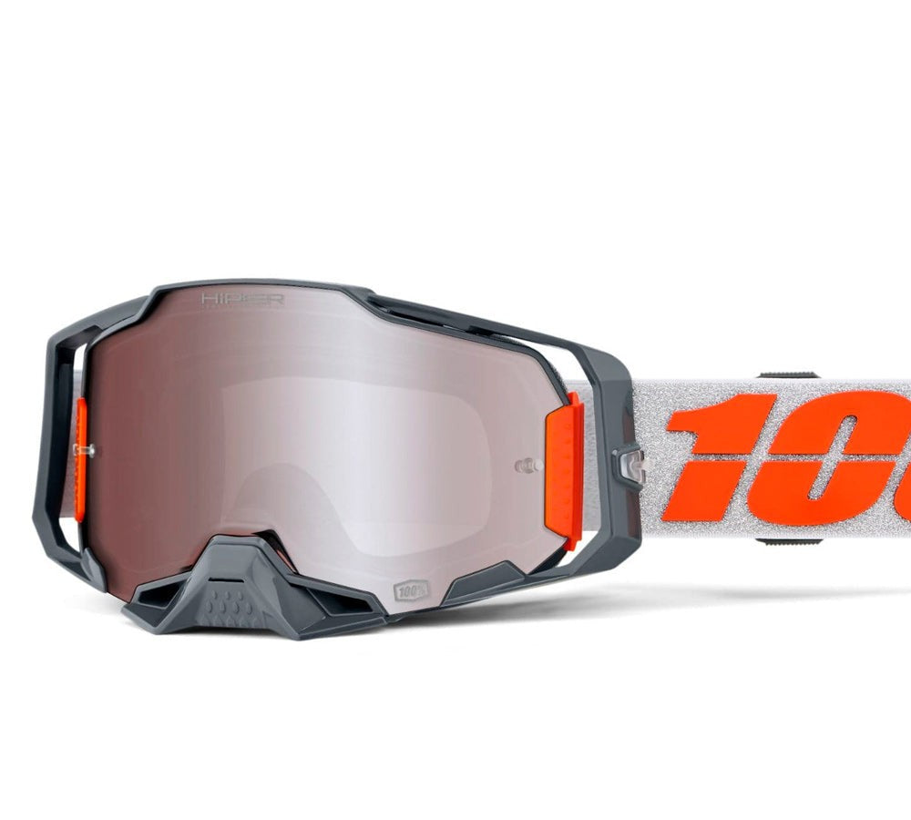 Antiparra Armega Silver Hiper Silver Lens | 100 Percent