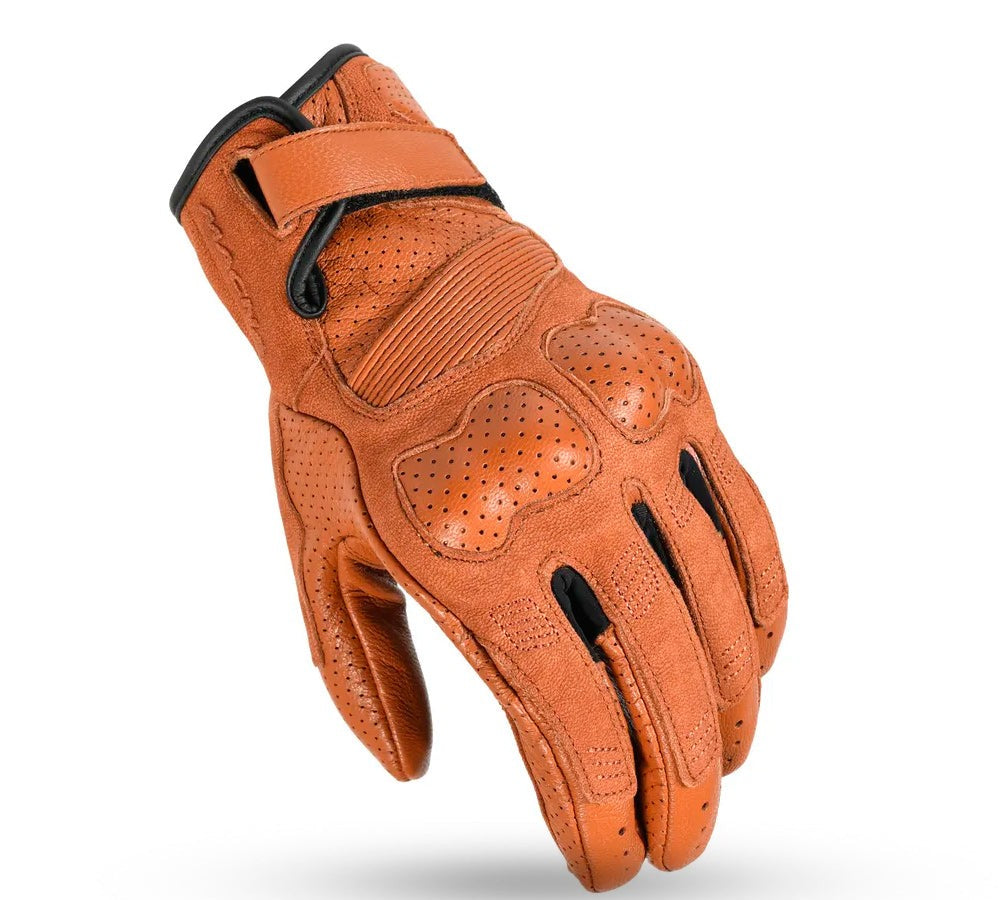 Guantes de cuero con ventilaciÃ³n Bold color marrÃ³n claro | Macna