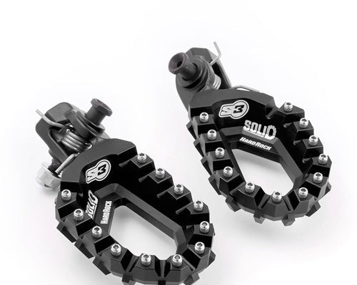 Estriberas/Pedalines Off Road Solid Hard Rock Black para KTM/Husqvarna/GasGas | S3 Parts