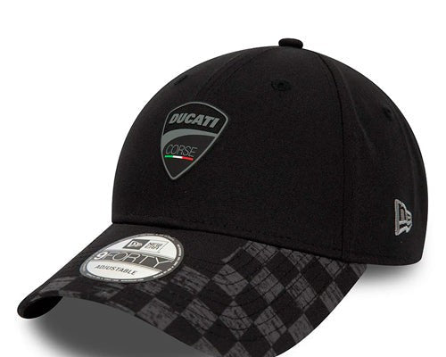 Gorra Ducati visera curva Check Visor Black New Era