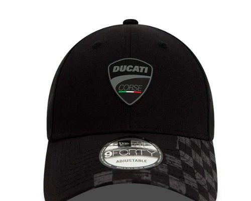 Gorra Ducati visera curva Check Visor Black New Era