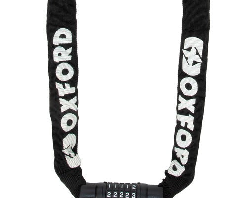 Cadena con candado de combinaciÃ³n 8mm con eslabones cuadrados | Oxford Products