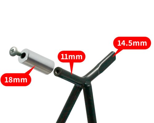 Soporte triangular lateral MX Gunmetal | DRC