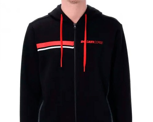 PolerÃ³n / Sudadera con cierre y capucha Ducati Corse Stripes | GP Racing