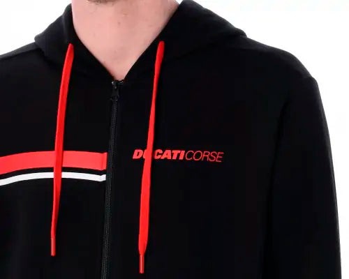 PolerÃ³n / Sudadera con cierre y capucha Ducati Corse Stripes | GP Racing
