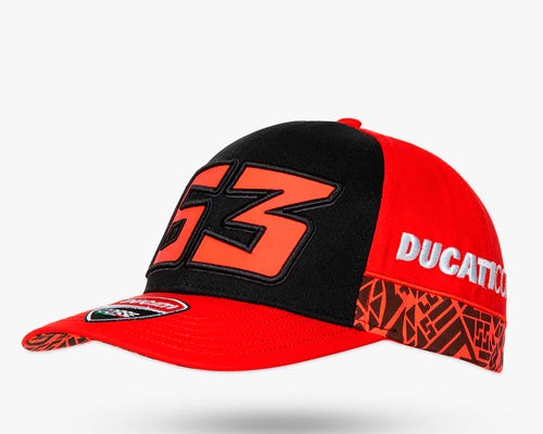 Gorra Mid Visor Ducati Bagnaia 63 | GP Racing