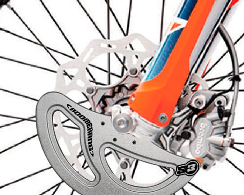 Protector de disco enduro delantero Boomerang (azÃºl) Sherco - Kayaba | S3 Parts