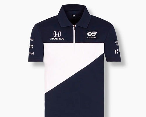 Polera pique con cierre F1 Scuderia Alpha Tauri Navy | F1 Apparel