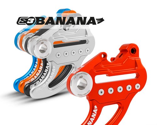Protector de disco enduro trasero Banana (negro) KTM/Sherco/Husq/Gas | S3 Engine Parts