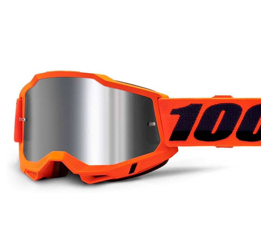 Antiparra Off-Road modelo Accuri-2 Neon Orange Silver Lens | 100 Percent