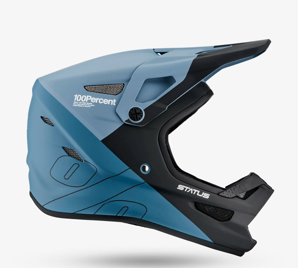 Casco Downhill / MTB / BMX modelo Status Drop Steel Blue | 100 Percent