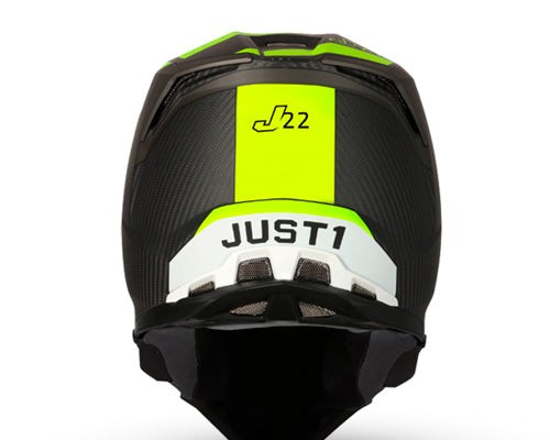 Casco Off Road J22 (Carbono 3K) Adrenaline Black Fluo Yellow | Just 1 Racing