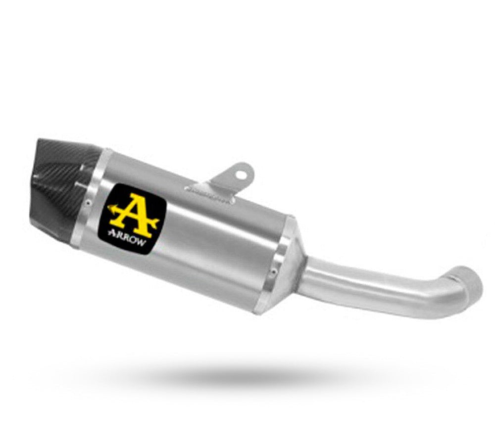 Silenciador Indy Race de aluminio para KTM Duke 125-390 | Arrow