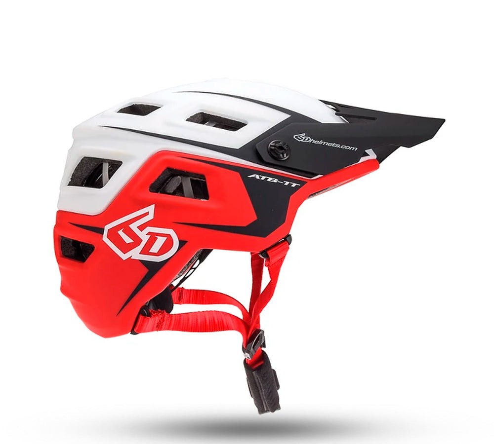 Casco de ciclismo Trail ATB-1T Blanco/Rojo | 6D Helmets