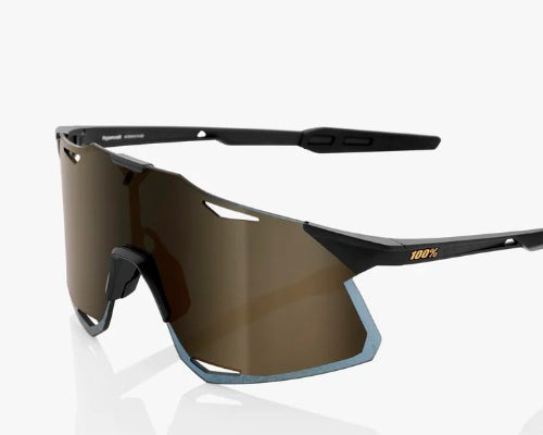 Lentes Hypercraft Matte Black / Gold Mirror Lens | 100 Percent