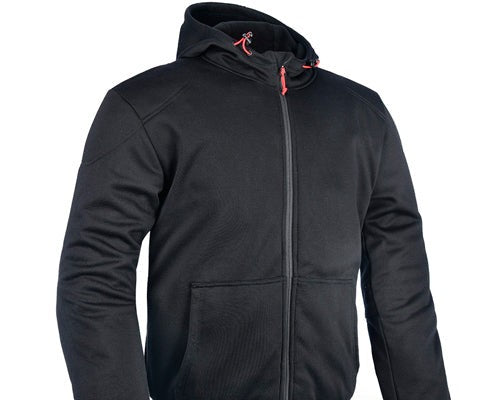 PolerÃ³n con protecciones para moto modelo Super Hoodie 2.0 Black | Oxford Products