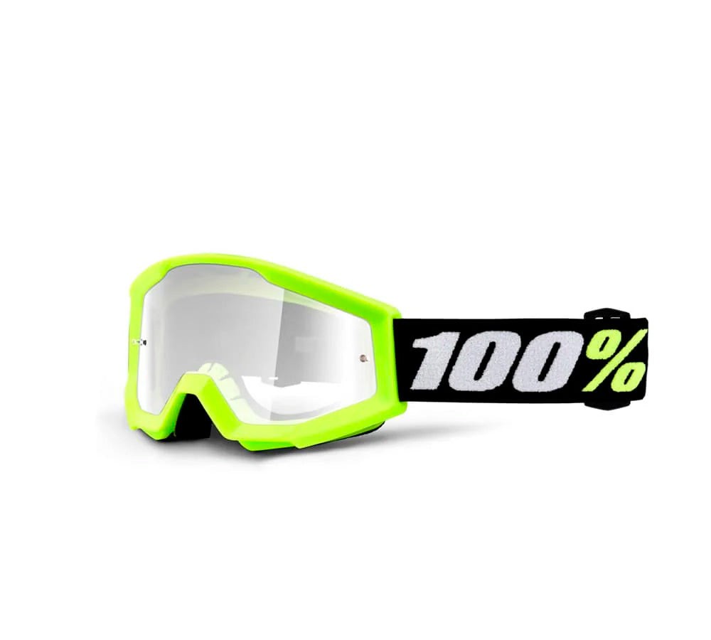 Antiparra Off-Road (infantil) modelo Strata Mini Yellow Clear | 100 Percent