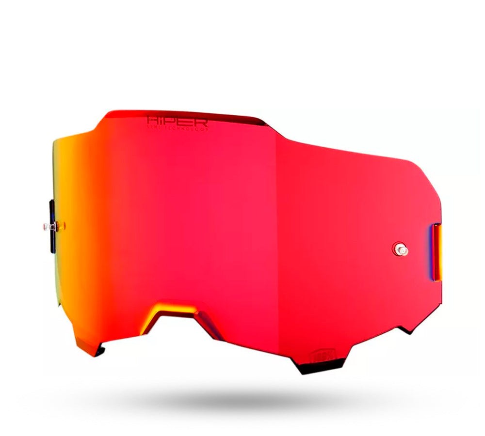 Mica Hiper Red Mirror lens para antiparras modelos ARMEGA y ARmatic | 100 Percent