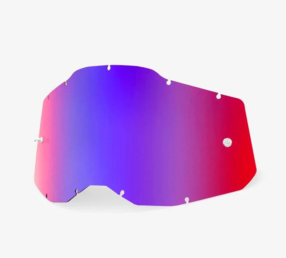 Mica de antiparras Red/Blue Gen 2 para Racecraft-2, Accuri-2 y Strata-2 | 100 Percent