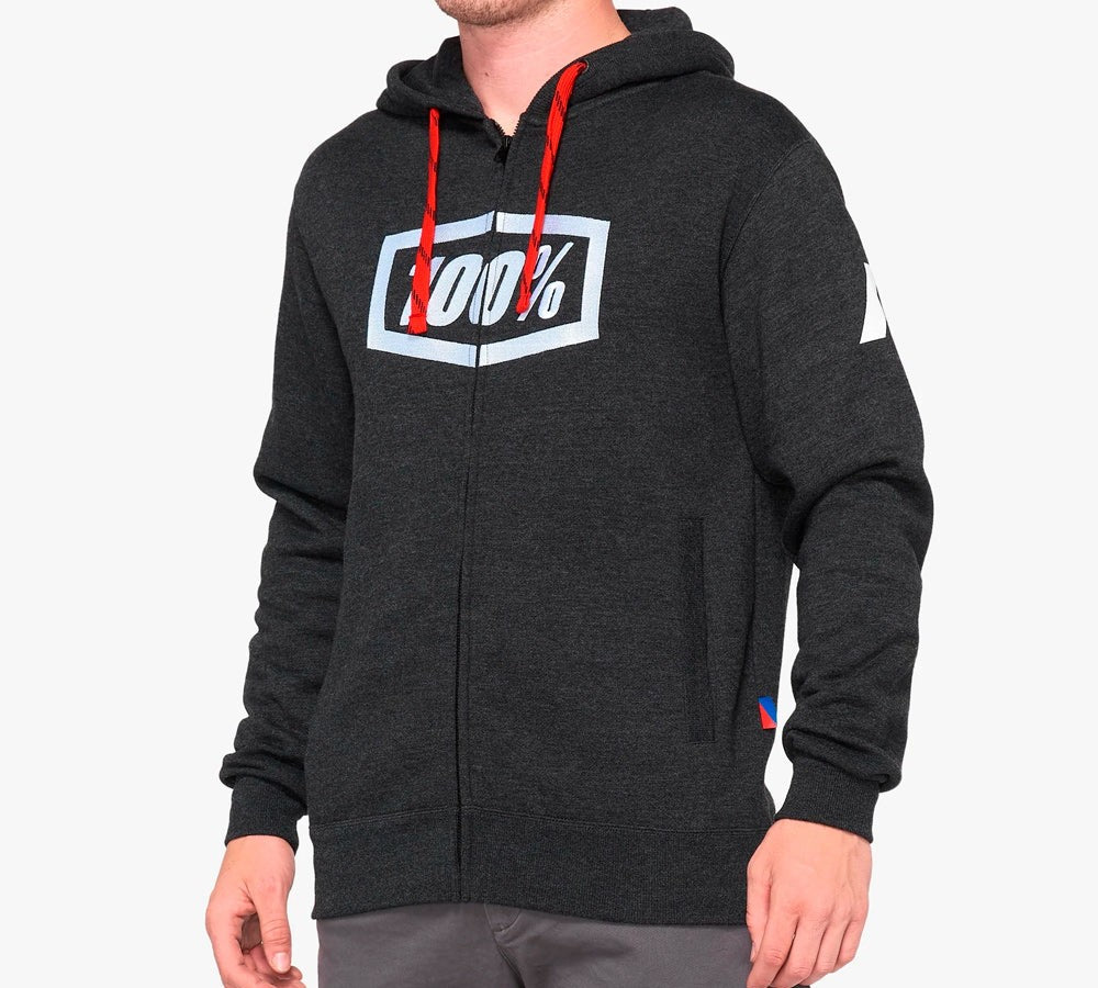 PolerÃ³n modelo Syndicate Black Heather White | 100 Percent