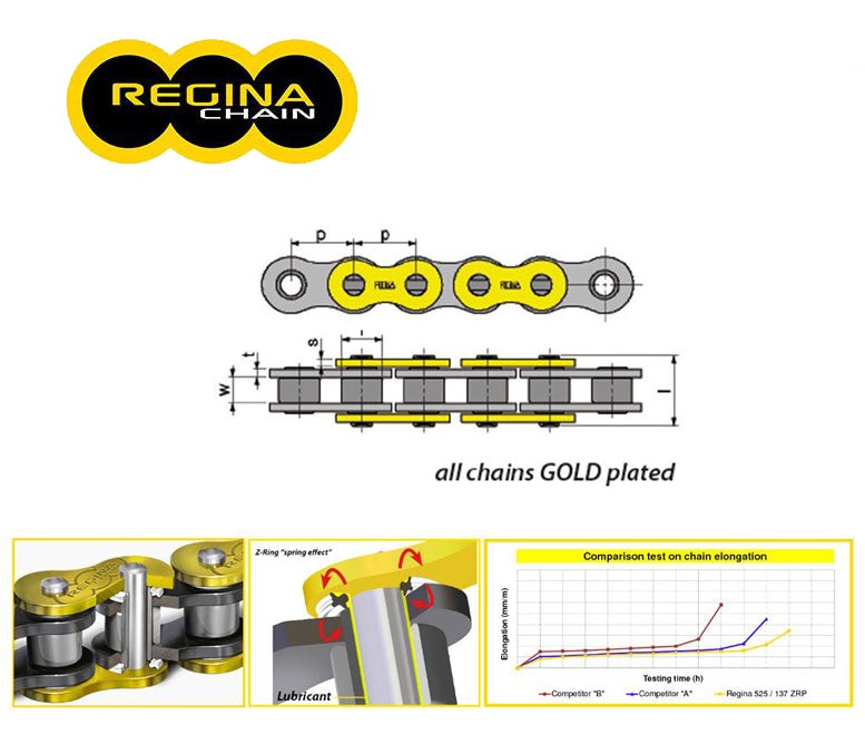 CADENA REGINA / 135EB-ORO 120 LKS