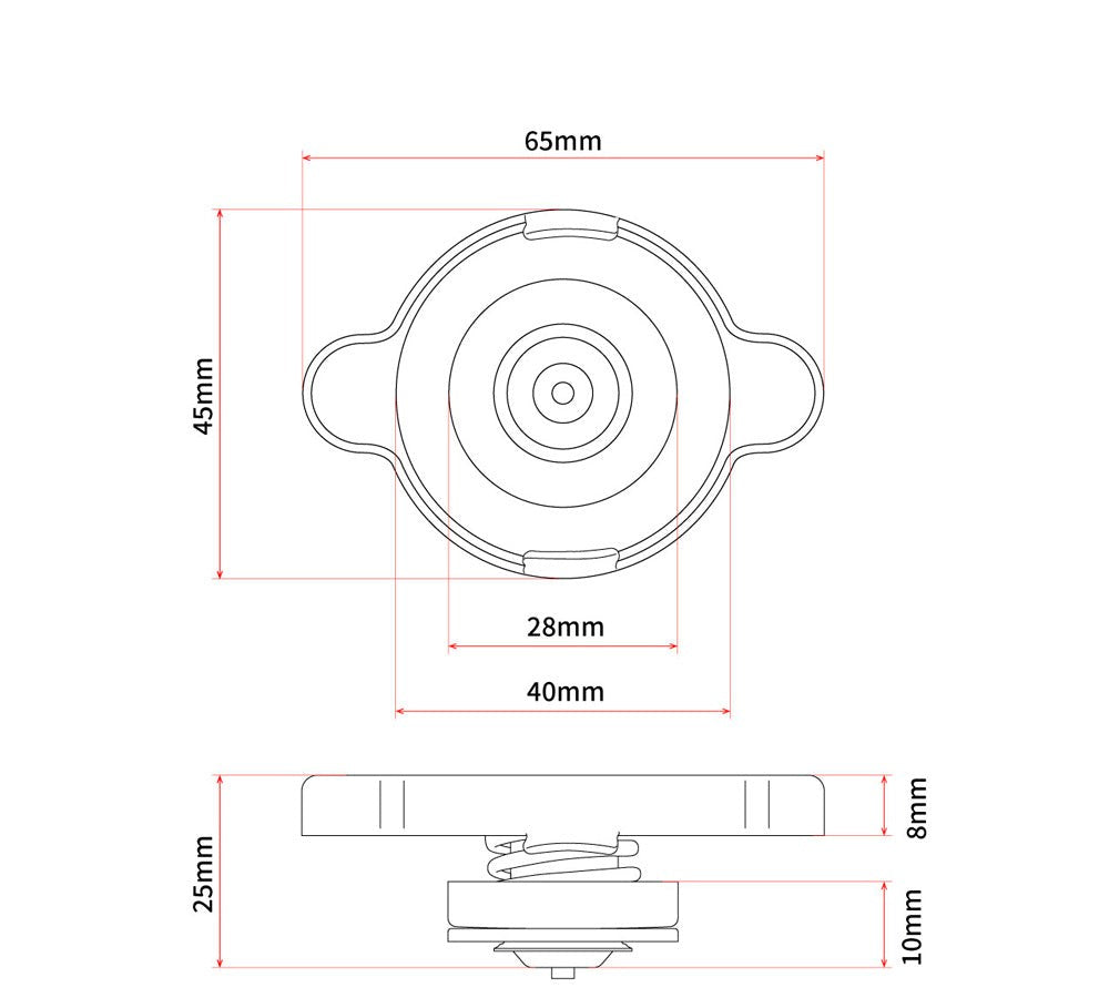 Tapa de radiador 1,6 kgf/cã¡ color acero | DRC Hard Wear