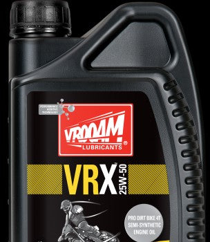 Aceite 100% sintetico VRX 4T 25w50 | VROOAM