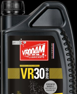 Aceite 100% sintÃ©tico 4T VR30 10w40/20w50 | VROOAM