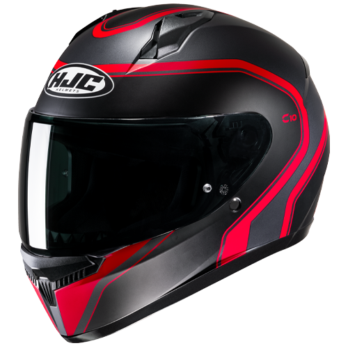 HJC Casco C10 Elie Negro/Rojo