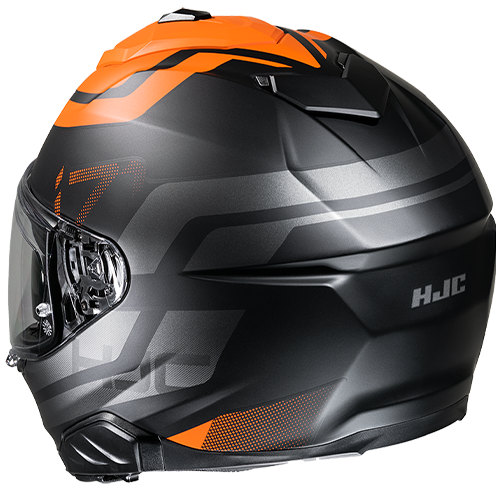 HJC Casco i71 Enta MC7SF Negro/Naranjo