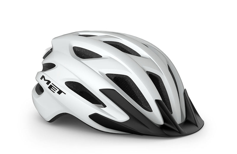 Met Casco de Bicicleta Crossover Ce White | Matt