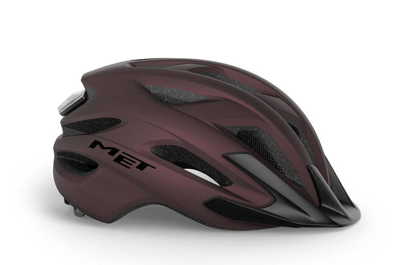 Met Casco de Bicicleta Crossover Ce Burgundy | Matt