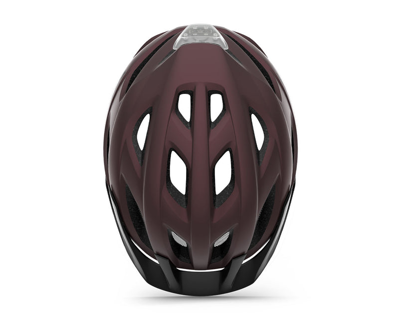 Met Casco de Bicicleta Crossover Ce Burgundy | Matt