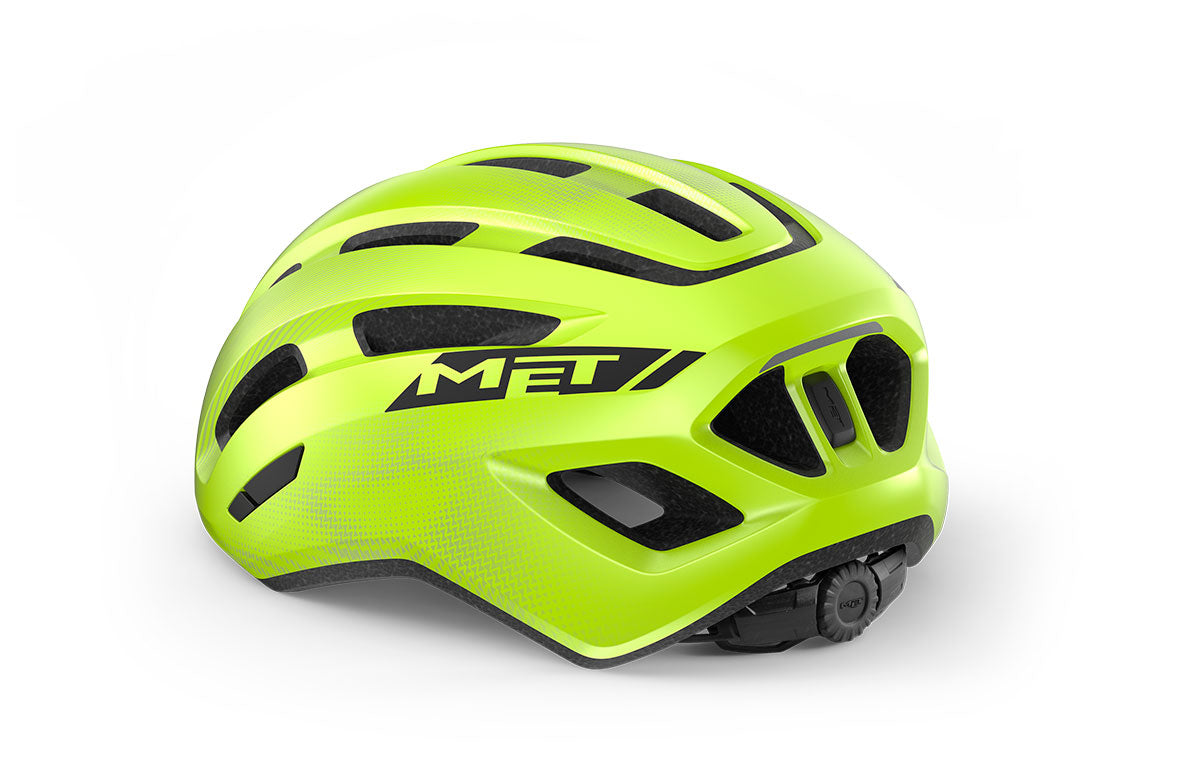 Casco Met Miles CE Fluo Yellow Glossy