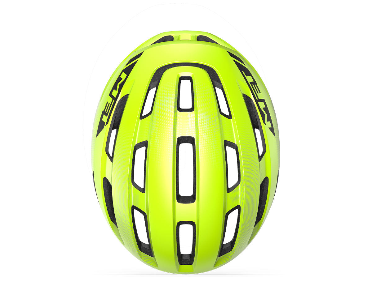 Casco Met Miles CE Fluo Yellow Glossy