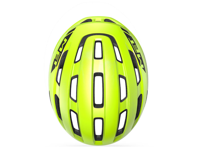 Met Casco de Bicicleta Miles Ce Fluo Yellow | Glossy