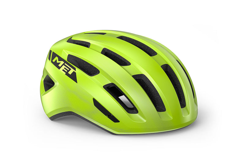 Met Casco de Bicicleta Miles Ce Fluo Yellow | Glossy