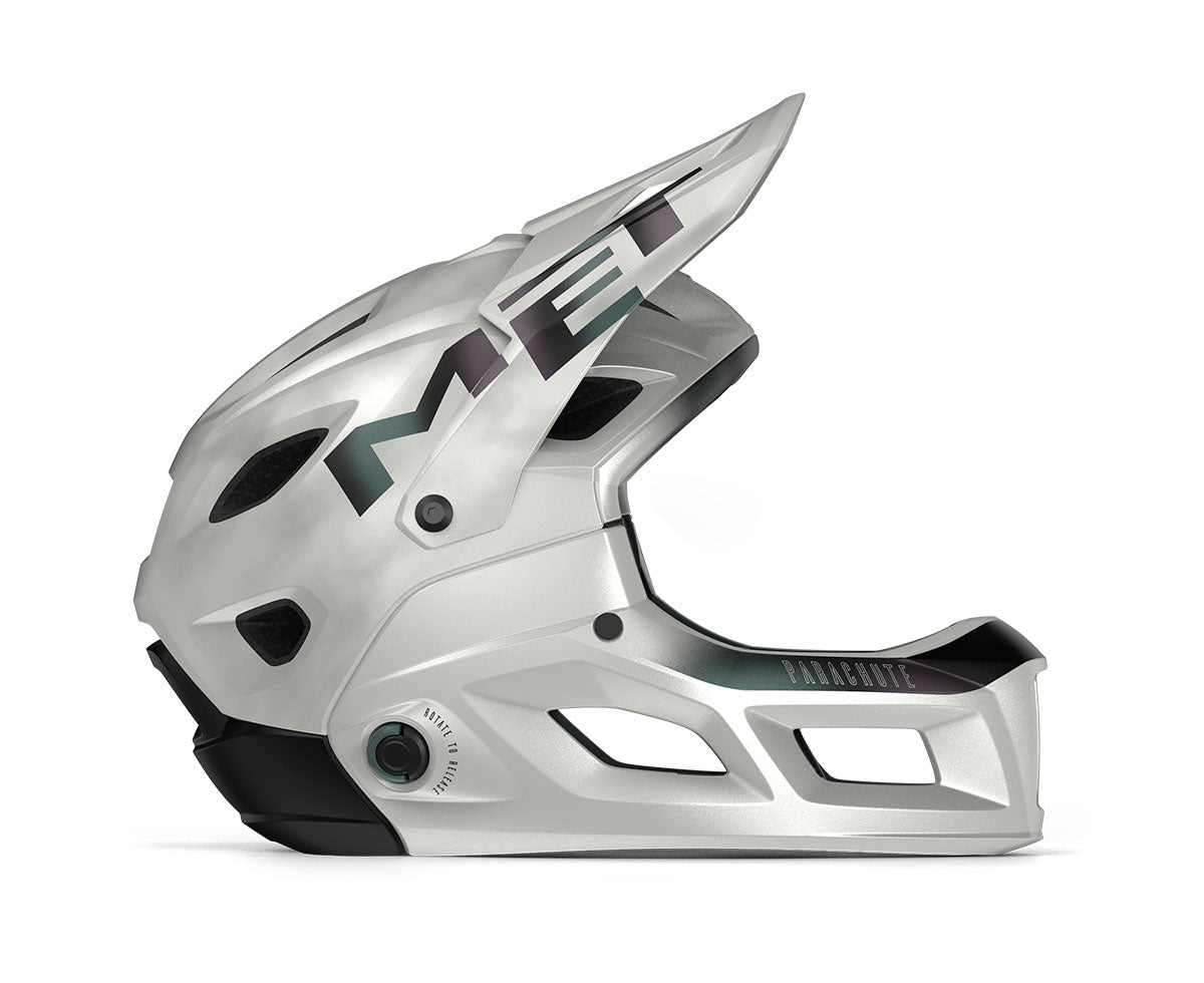 Casco Met Parachute MCR Mips CE White Iridescent Matt