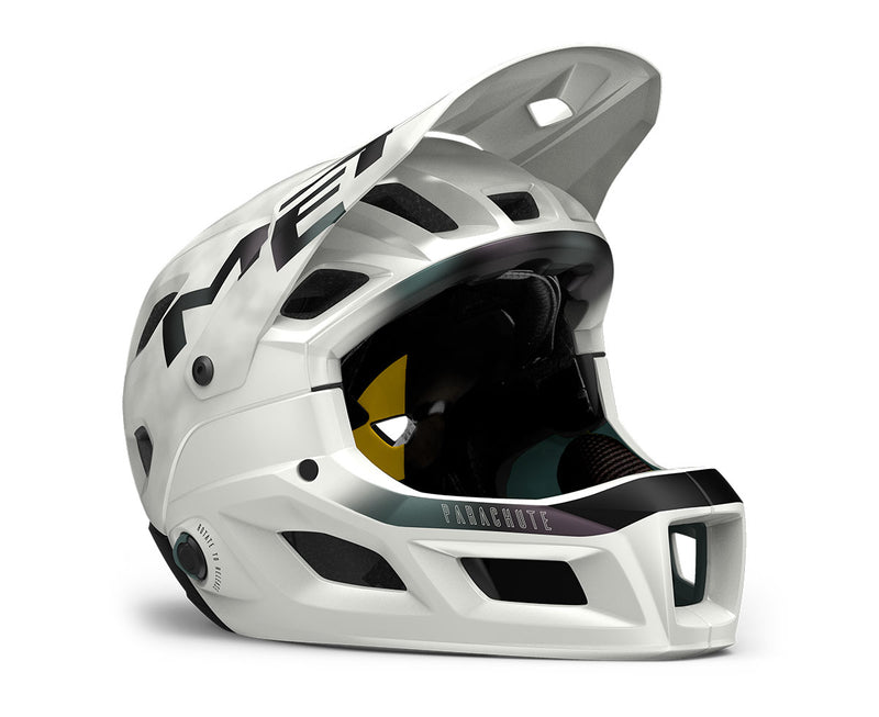 Met Casco de Bicicleta Parachute Mcr Mips Ce White Iridescent | Matt